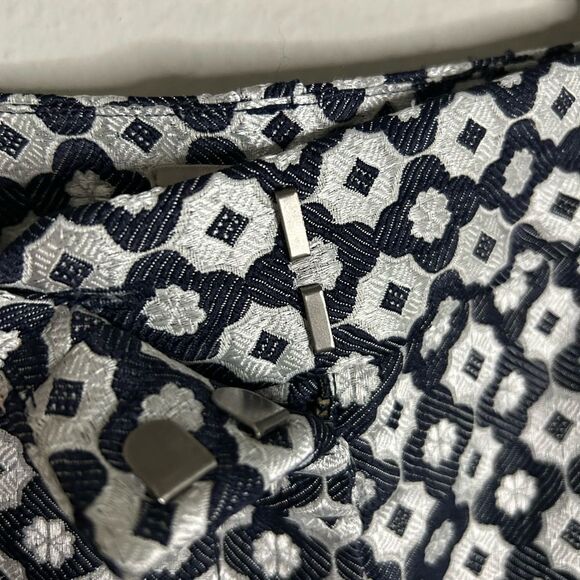 Loft Geometric Print Flat Front Shorts Size 8 - Picture 6 of 13